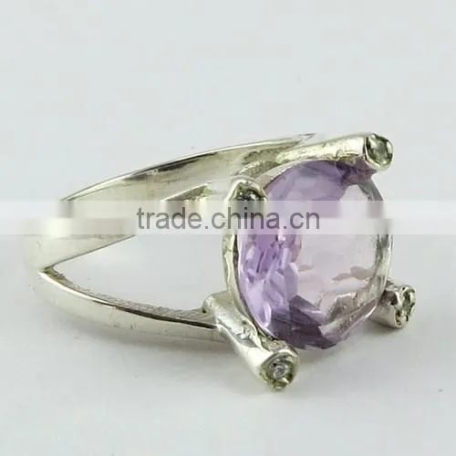Heart Of Rose Golden Rutile Ring, Gemstone Silver Jewelry, Handmade Silver Jewelry