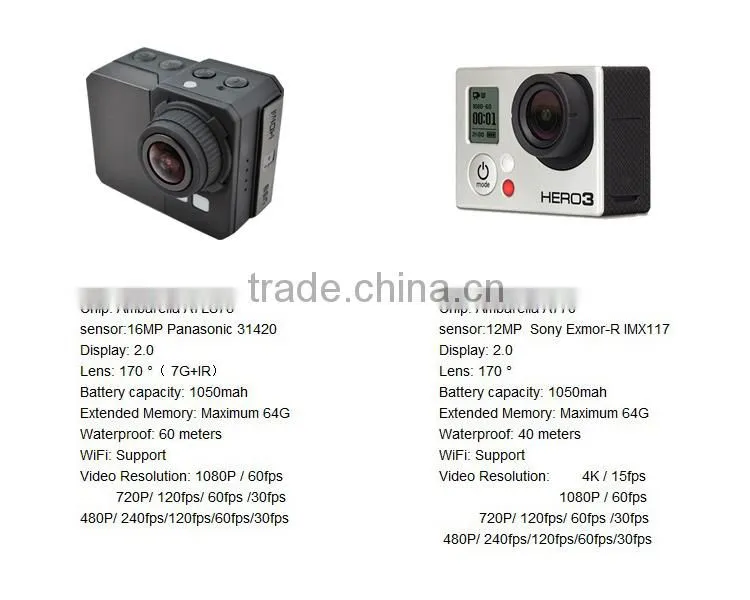 Original SJ4000 WIFI Action Camera Diving 60M Waterproof Camera 1080P Full HD Underwater Sport Camera Sport DV