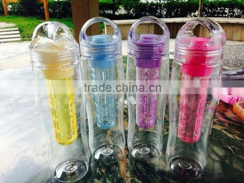 Colorful Tritan GYM drink bottle sport bottle portable bottle tea infuser bottle fruit juice water bottle