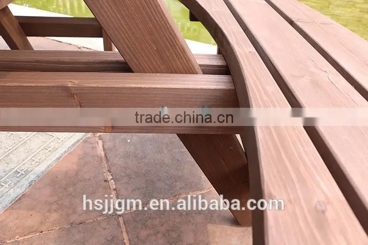 outdoor wooden antique picnic table