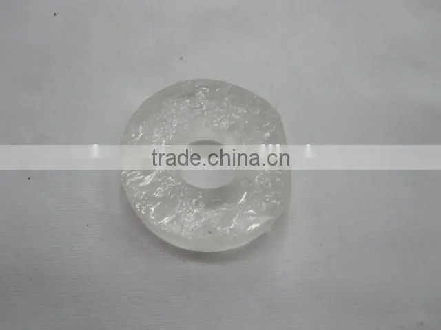 natural clear crystal teardrop pendant or facet customized