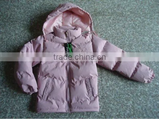 2013 News Girls padding winter jackets with PVC coating