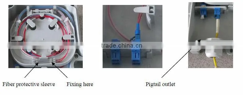 4 fibers for duplex LC, and 2 fibers for SC Fiber Outdoor Terminal Box