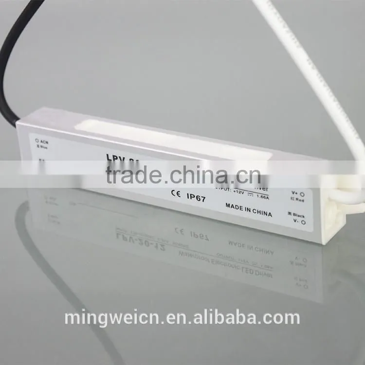 Factory direct sale good price high quality waterproof led power supply ac dc 20w 12v LPV-20-12