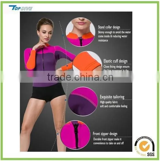 neoprene Swimsuit for Women Long Sleeve Swimming T-Shirt