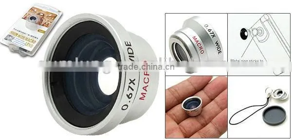 For galaxy S3 i9300 0.67X Wide Angle Macro Fixed Focus Camera Lens