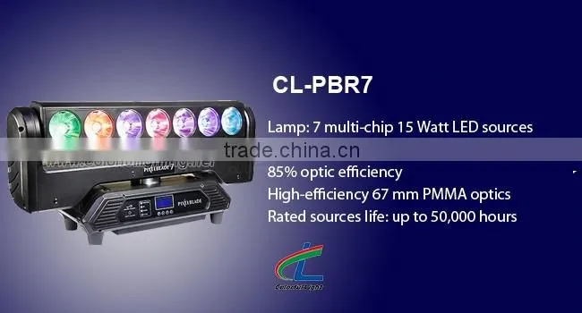 PixelBlade 7 led moving head light Magic Mapping / stage lights / pixel mapping Led