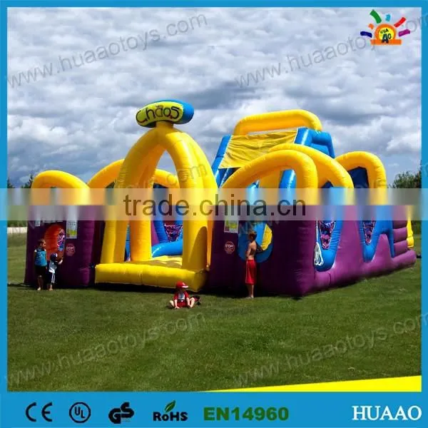 hot sale big obstacle inflatables for kids
