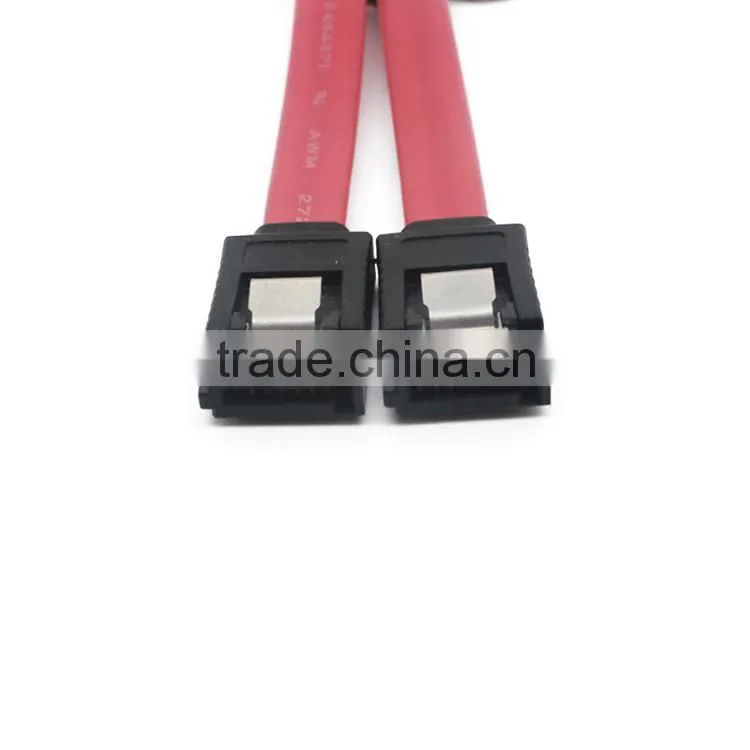 Red flat sata 2.0 7pin to 7 pin cable 5.5 cm