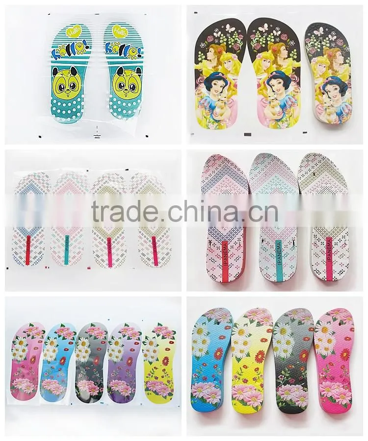 LAVY 2D heat transfer film without glue for slippers