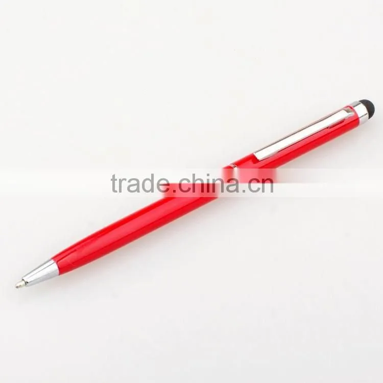 office and school use digital touch stylus metal ball pen for promotional