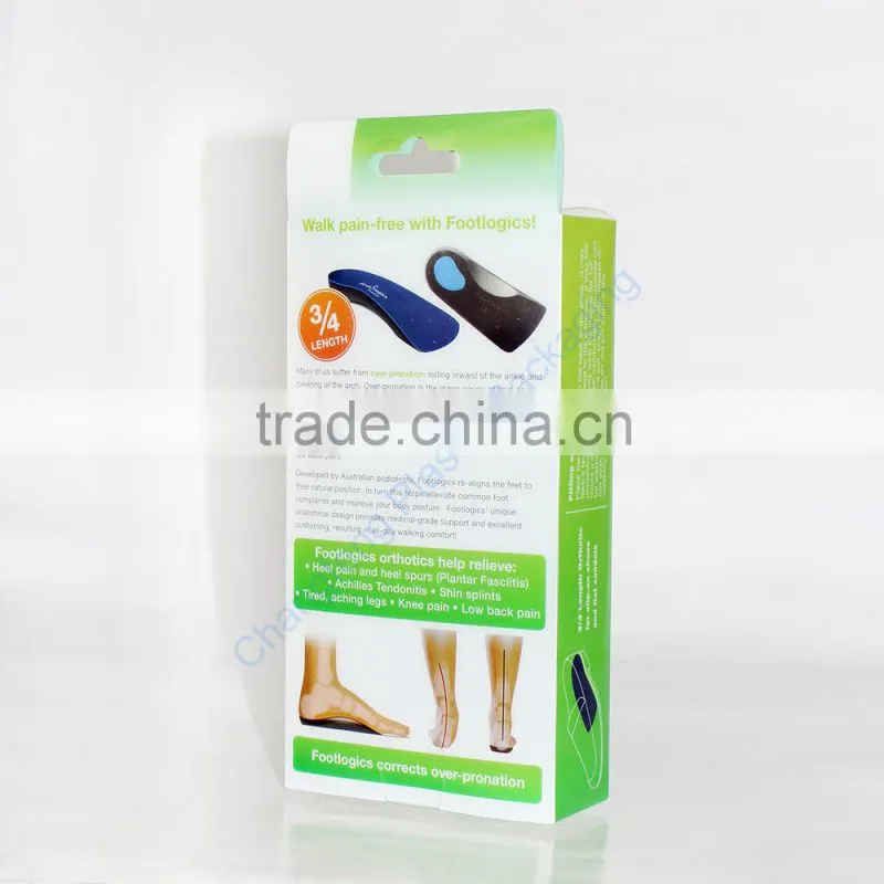 Environmental Insole Packaging Plastic Box from ShenZhen