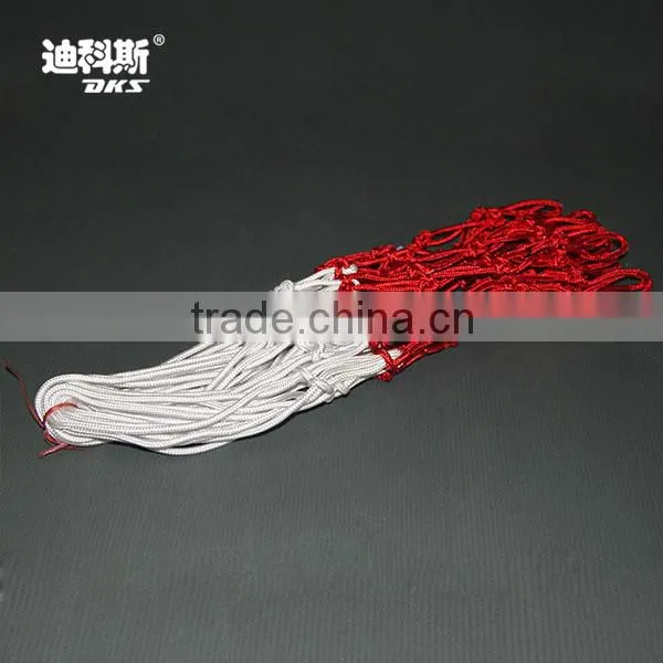 DKS Basketball Net Whirte Red Nylon Net Playground Court Park