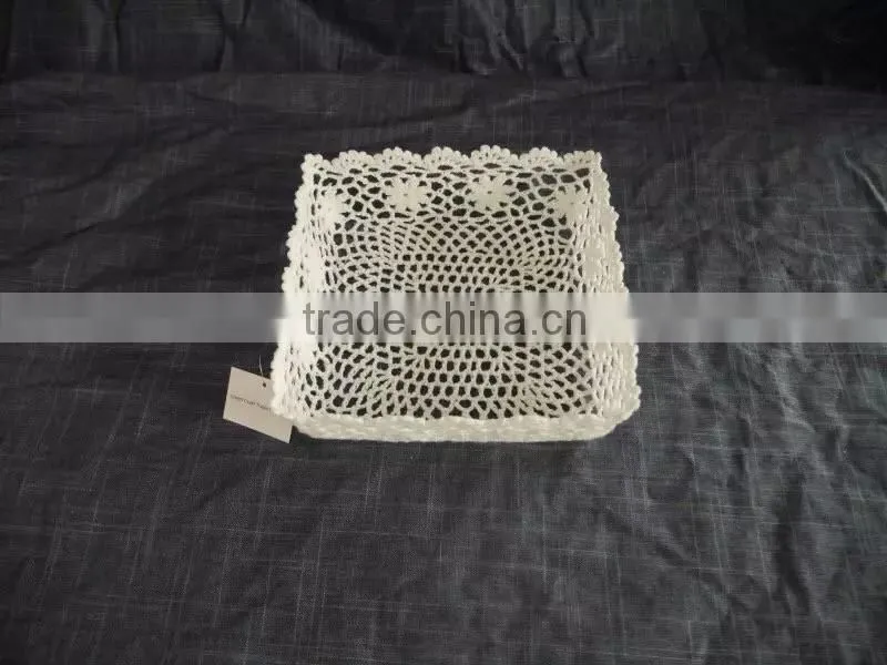 China Manufacturer 100% crochet cotton Food Tray