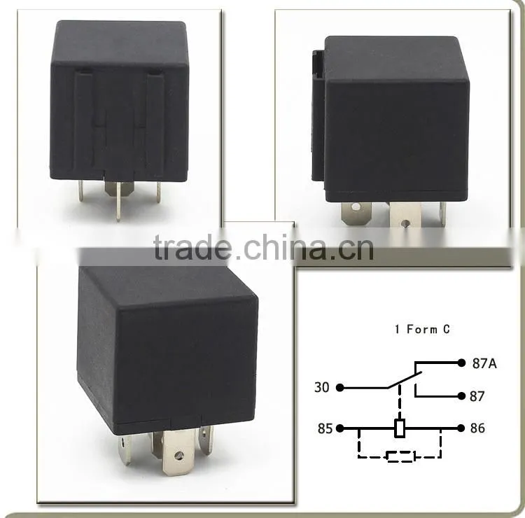 40A 5PIN SPDT 1Z auto timer relays 12V