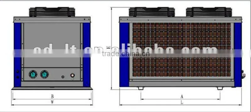 Small Box Type Condensing Unit Semi-Hermetic Compressor