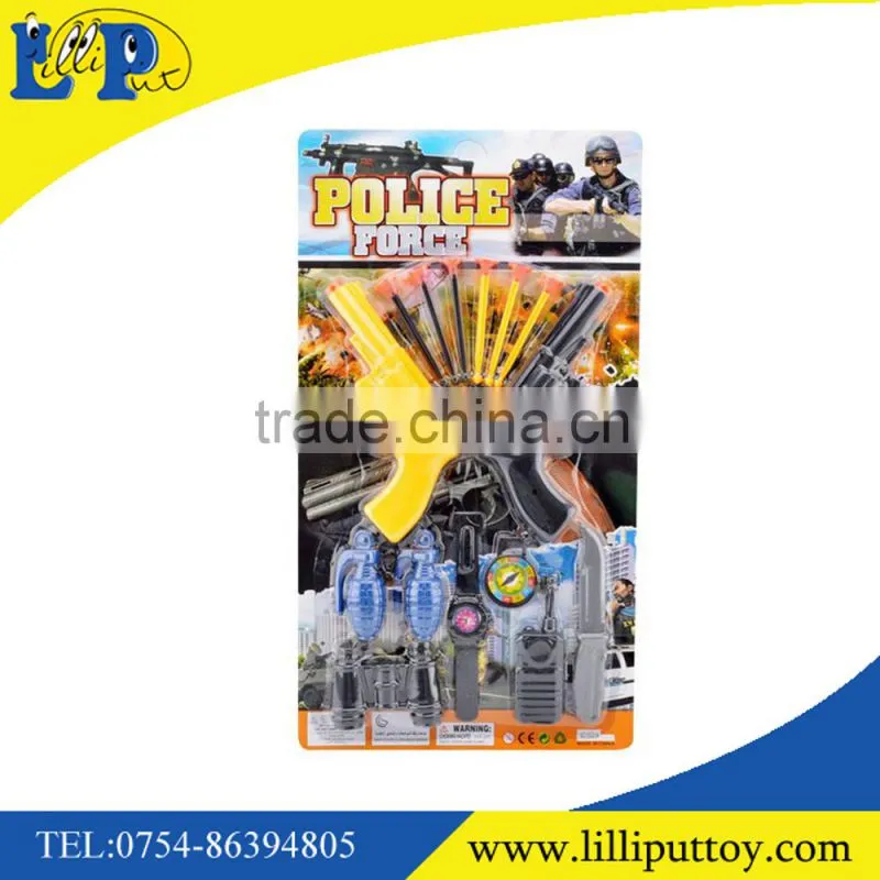 Newest soft shooting bullet gun police set toy for kid