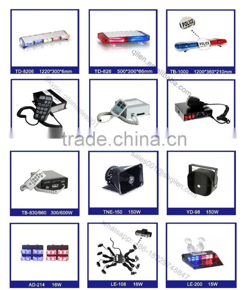 security emergency systems flashing lights for vehicle TD-8206