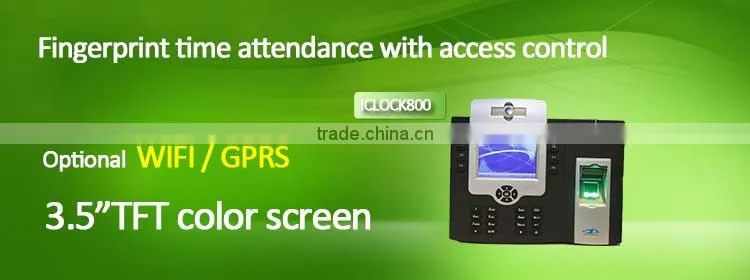 Access Control Biometric USB Large Capacity 50,000 Finger Digital Time Clock(HF-iclock800plus)