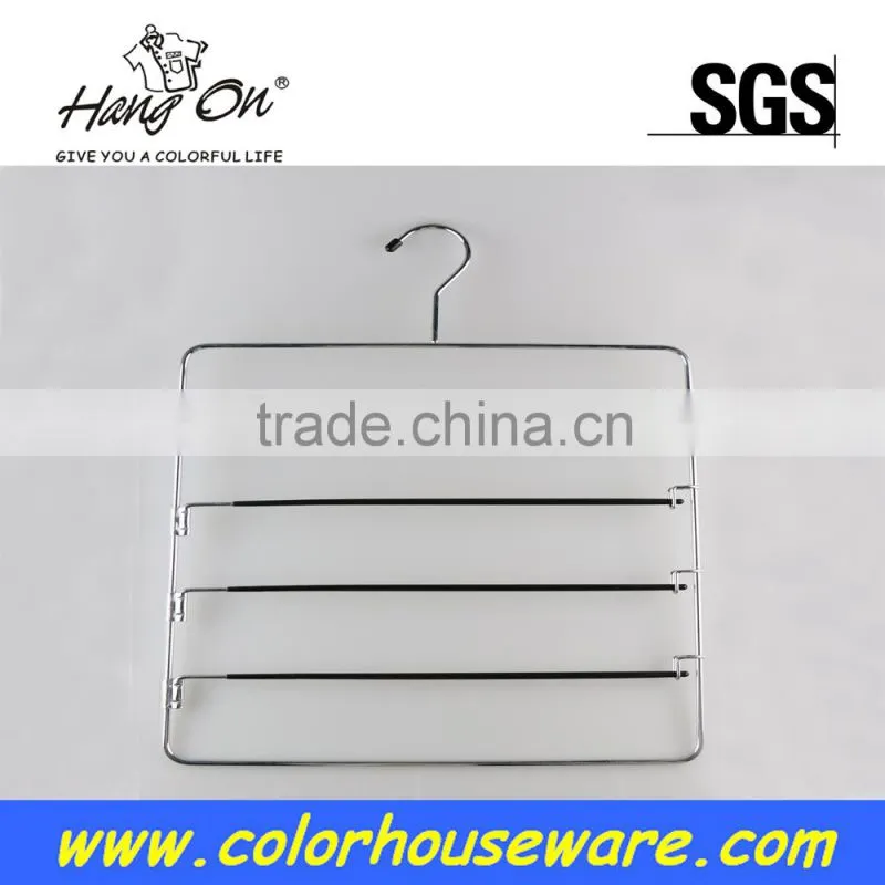 Metal clothes hanger with PVC