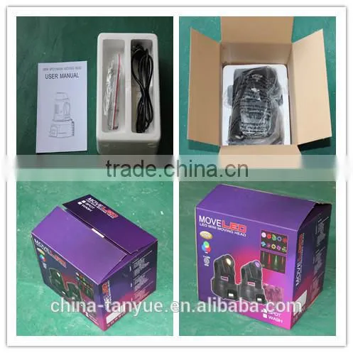 RGBW Color Strobe Effect Cheap 15W LED Mini Moving Head Light factory price in guangzhou