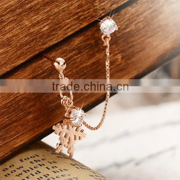 Cheap jewelry wholesale ear stud with flower shaped earrings