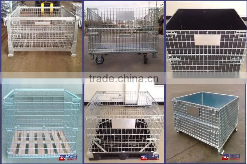 Galvanized Storage Cages/Box, Stackable Storage Container