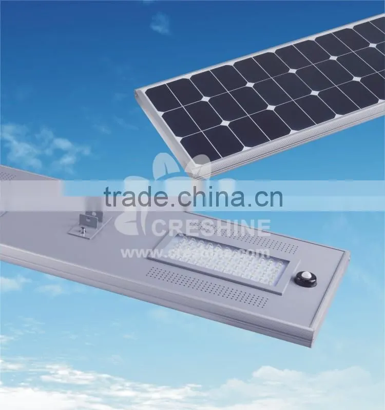 Development Trend Photocell Energy Saving 60W Smart LED Solar Street Lamp All in One with Battery and Controller for 2 Years