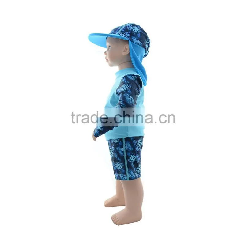 2015 Hot Sale Alva Rash Guards Wholesale UPF 50+ Clothes with Sun Protection Baby Suit