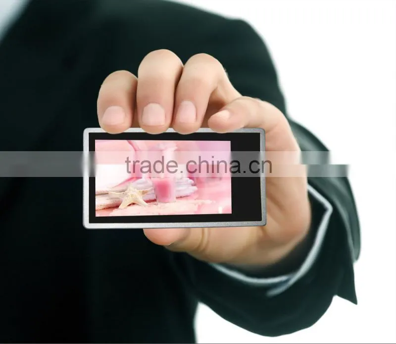 CE Approved Digital Wearable Video Name Tag Vidbadge Advertising Player TFT Screen Lithium Battery Video & Photo Display