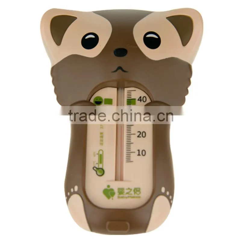2015high quality plastics ABS resin Animal shape hot water temperature thermometer