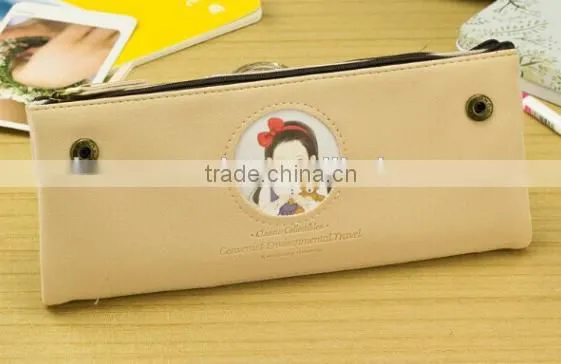 Hot sale two pockets school pencil bag/pencil case