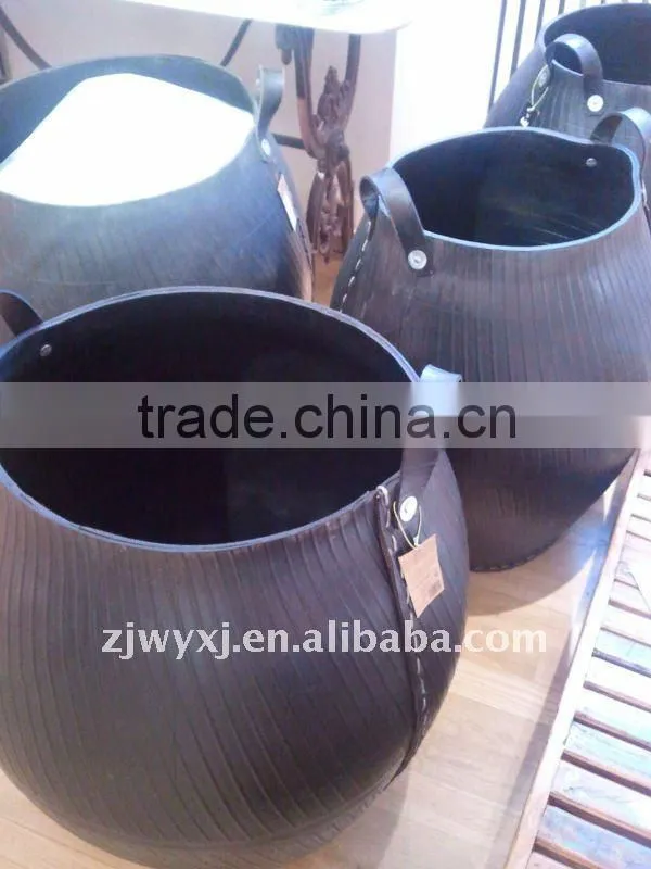 recycled tire basket,OEM rubber bucket,Tire rubber bucket
