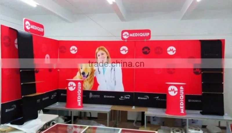 Lighweight advertising trade show booth design