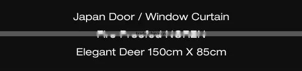 Japan Curtain Drapes Noren 150cm X 85cm Japanese Fire Proofed Door Window Curtain