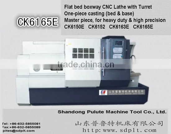 Master piece CNC Lathe CK6150E one piece casting