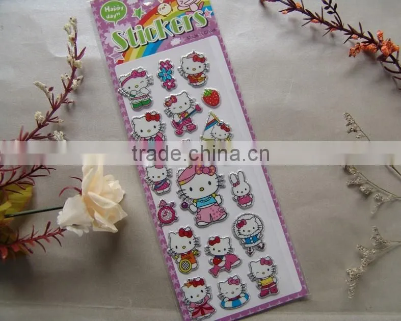 removable promotional gift 3d foam sticker,Non-toxic 3d foam sticker