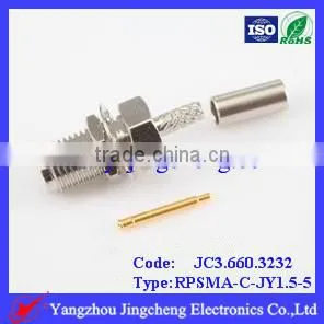 RPSMA female for RG316 cable bulkhead connector