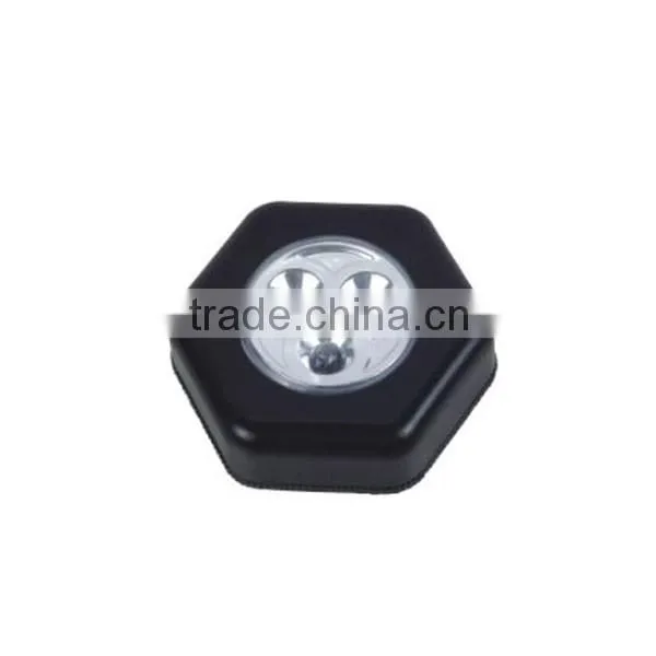 Silver Color ABS Material LED Mini Push Light