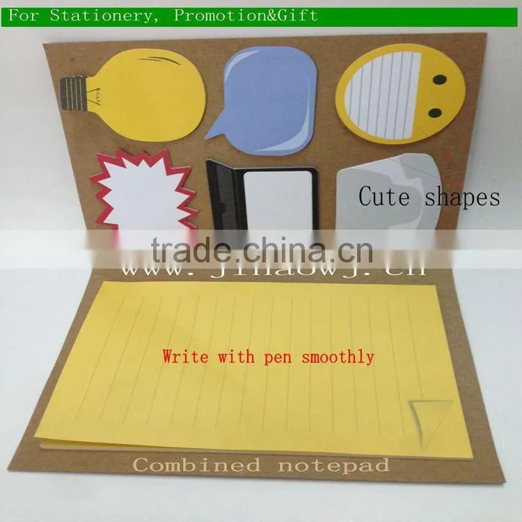 memo pad with sticky note