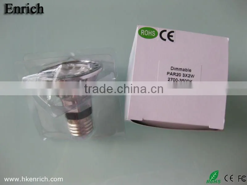 3x2w E27 LED PAR20