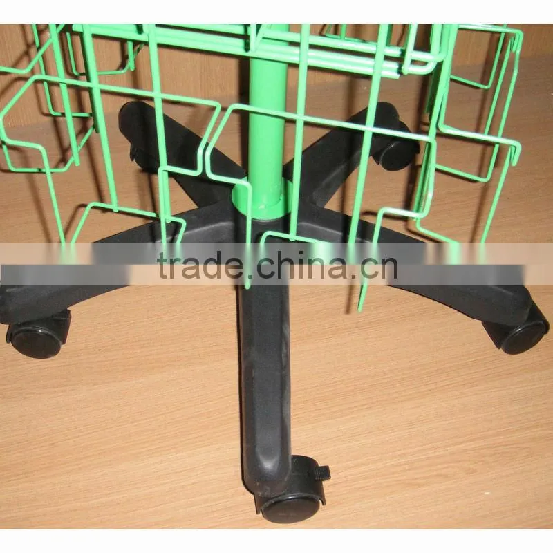 qualified metal revolving floor card stand from china