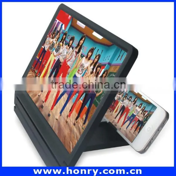 New Product 3D Movie Amplifier Foldable Mobile Phone Screen Magnifier Video Amplifier with Holder For Smartphone