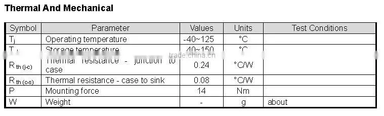Fast recovery thyristor 800V