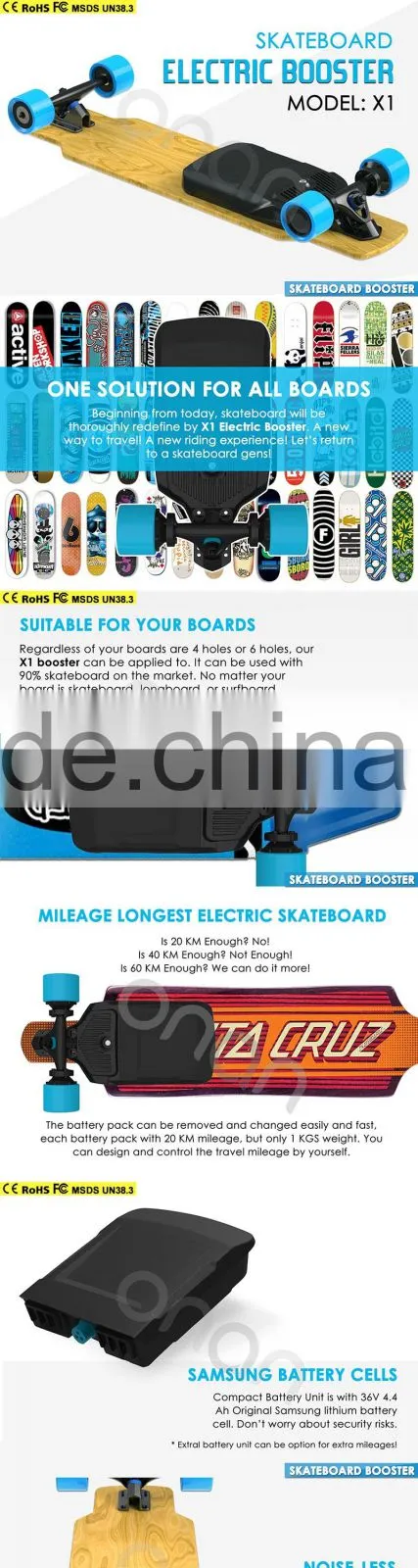 ONAN Electric Hardware Longboard Complete