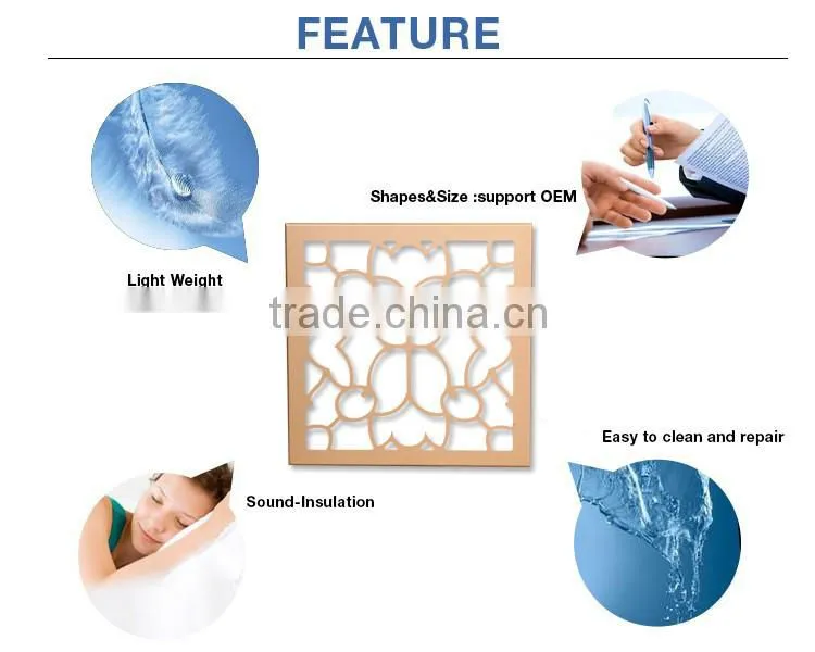 Long service life 2.0mm carved wall panels used for balcony decoration