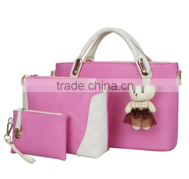 Fashion hot sale PU ladies handbag bags handbag tote bag