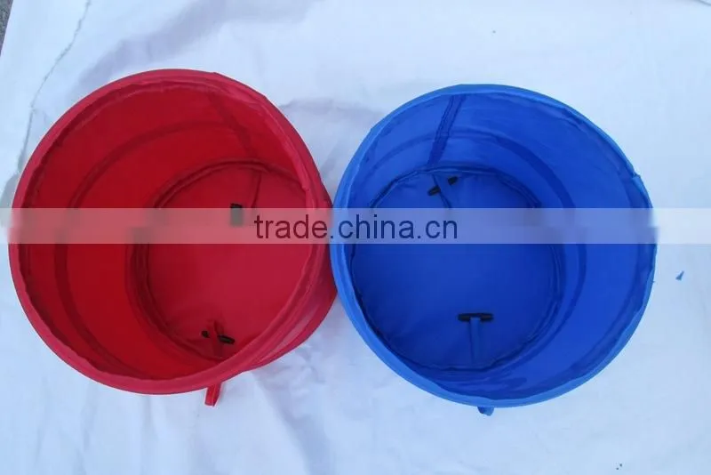 Portable receive barrels colored storage baskets