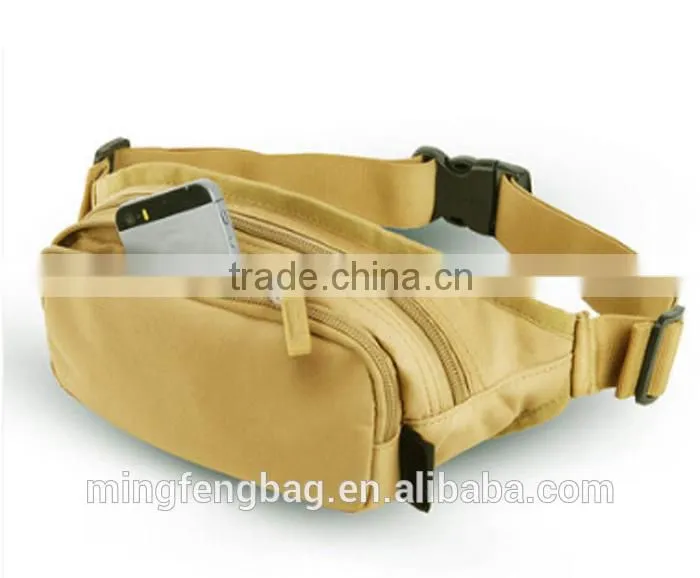 Custom Multifunction 900D Oxford Waterproof Waist Bag for Leisure Travel and Sports
