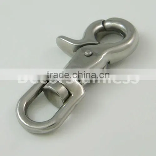 Stainless steel swivel bolt snap trigger snap